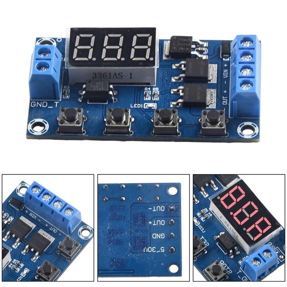 Digital Relay Delay Board MOS Module Timer Tube Control Switch Trigger DC5V 36V