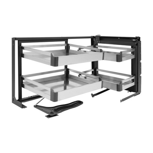 Blind Corner Cabinet Pull-Out Corner Organizer Swivel Corner Cabinet