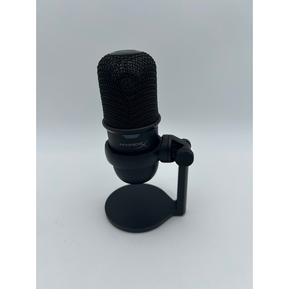 HyperX SoloCast USB Condenser Microphone Black – Plug & Play PC Mac Streaming