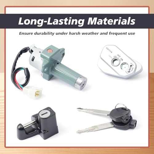 Ignition Key Switch Kit Replacement for Tbr7 for Hawk 250 250cc Motorcycle