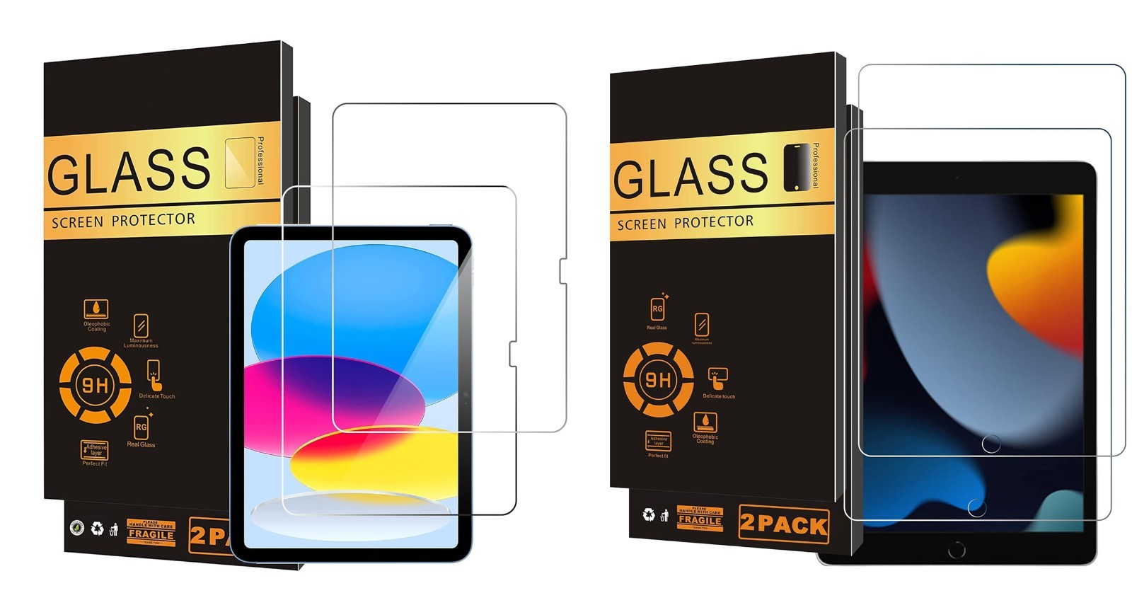 2-Pack Screen Protector For iPad (A16) 11th Gen (2025) iPad 10th Gen / 10.2 inch