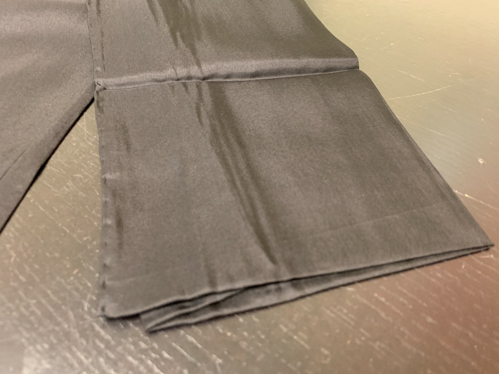 18th Century, Rev War Man's Black 100% Silk Neckerchief Cravat - 11" X 60" - NEW