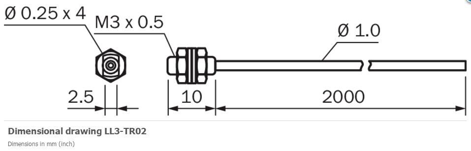 SICK LL3-TR02 For fiber-optic sensor New