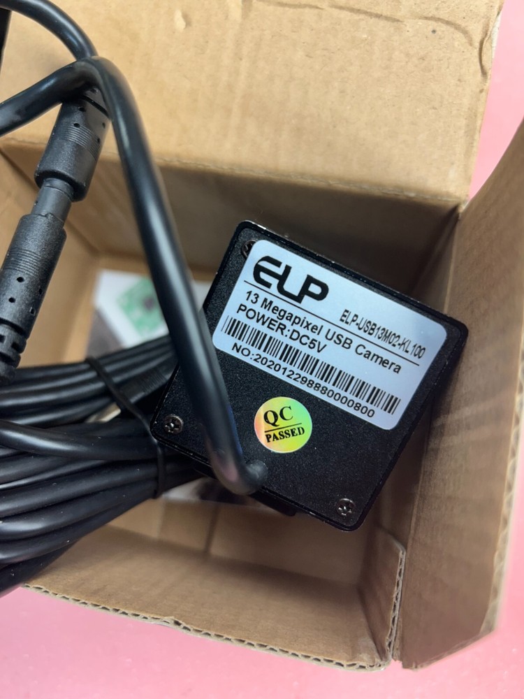 ELP ELP-USB13M02-KL100 13 Megapixel USB Camera DC5V Android, Windows, MAC