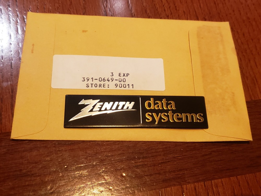 One New Heathkit Emblem #391-649 Zenith Data Systems NOS