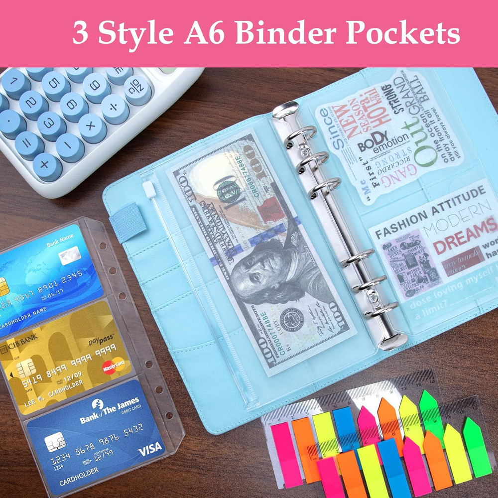 A6 Refill Paper Planner Inserts for A6 6 Ring Notebook Binder, 135 Sheets Lined