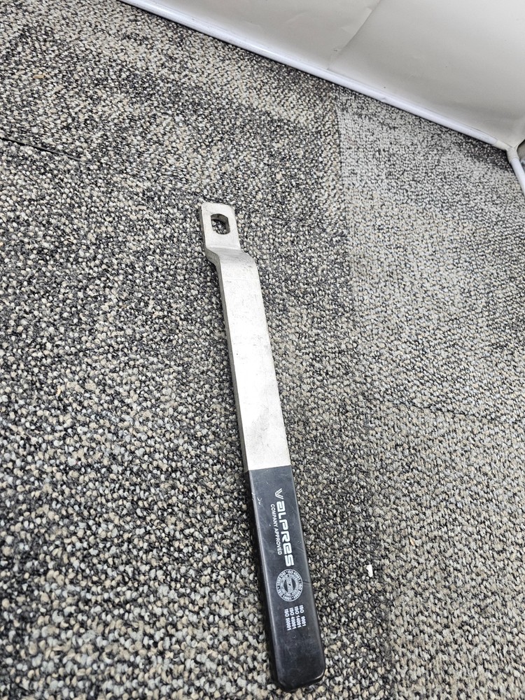 Valpress Long Handle Replacement 16" Silver/Black Rubber Grip For Valve
