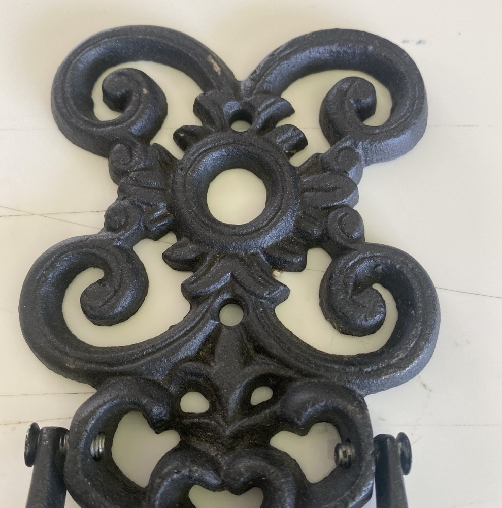 Cast Iron Antique Style Black Heavy Solid Door Knocker