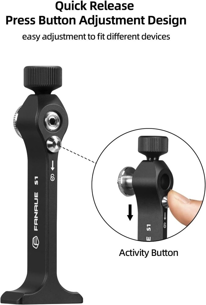 Durable Waterproof Binocular Mount with Quick-Release Feature, 1/4 Inch Thread