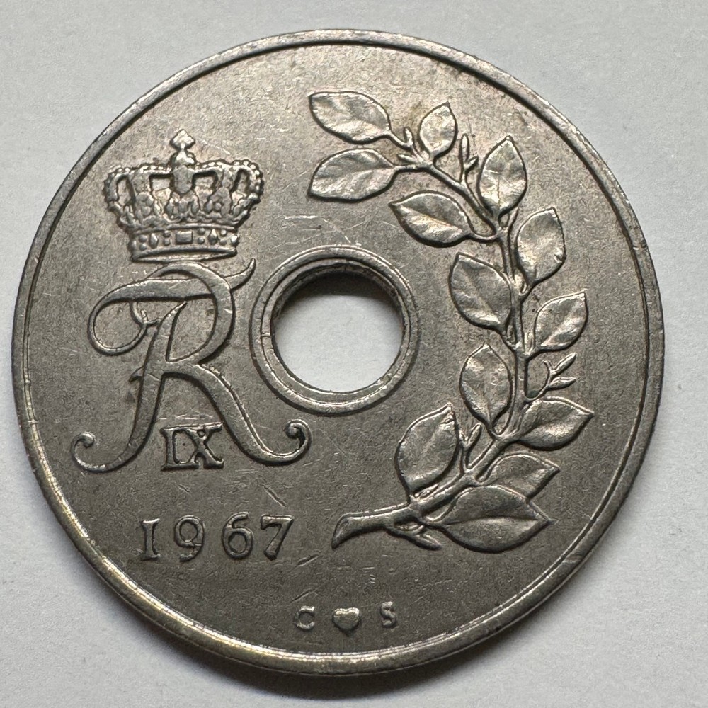 1967 Denmark 25 Ore - Coin #C-037