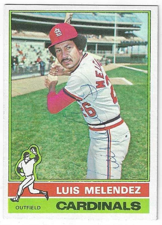 Luis Melendez Signed 1976 Topps Card / Autographed