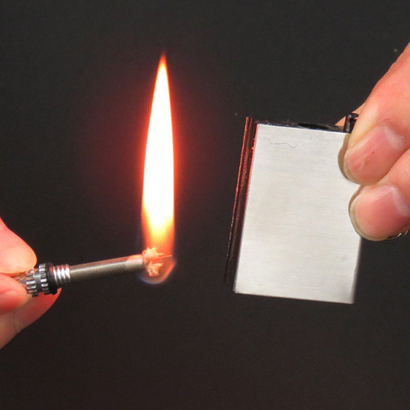 5 Waterproof Match Permanent Lighter Striker Fire Starter Emergency Survival Kit