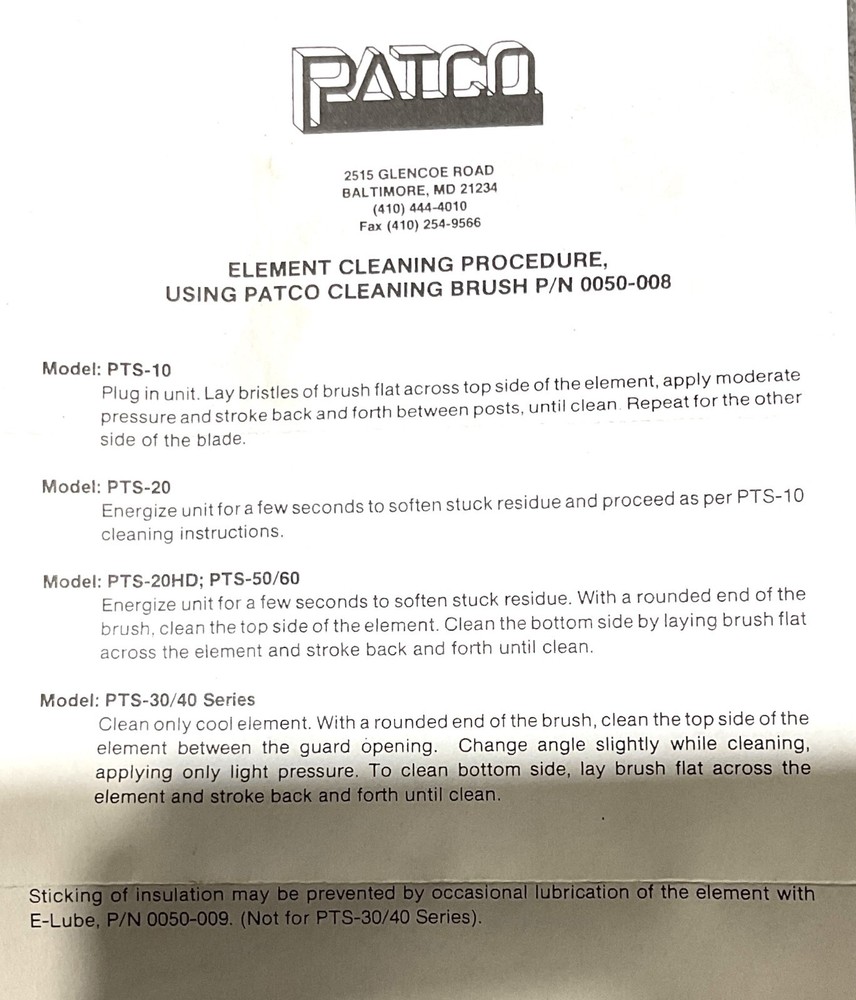Patco Thermal Wire Stripper PTS-50 PVC Insulation