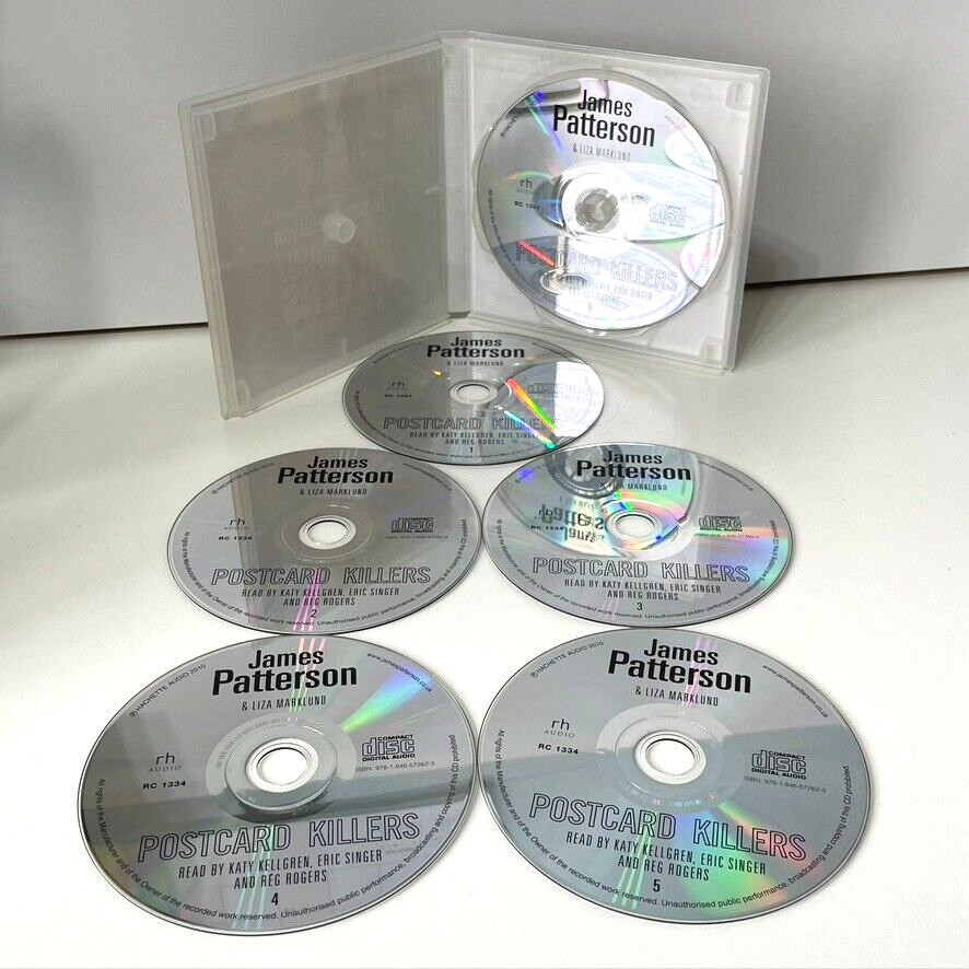 James Patterson 2 CD Audiobook Bundle Private plus Postcard Killers Unabridged