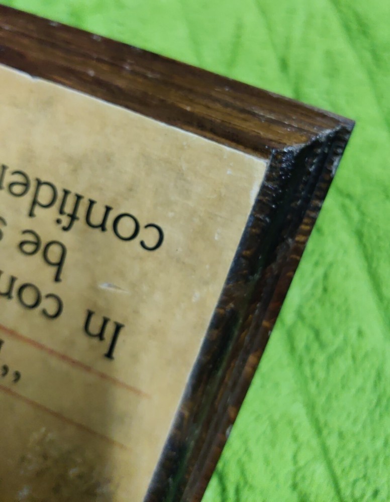 Religious Inspirational Solid Wood Name Plaque Isaiah 30