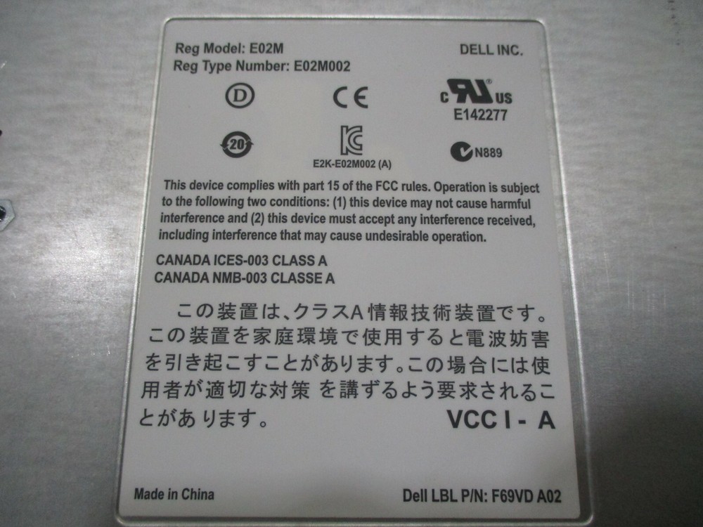 Dell PowerVault 0770D8 770D8 MD32 Series Quad Port iSCSI Controller E02M E02M002