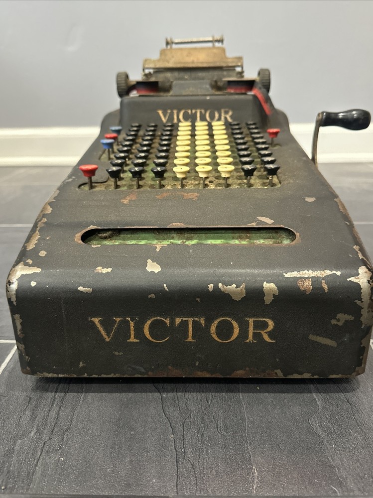 VICTOR Adding Machine Cash Register 1920s Antique