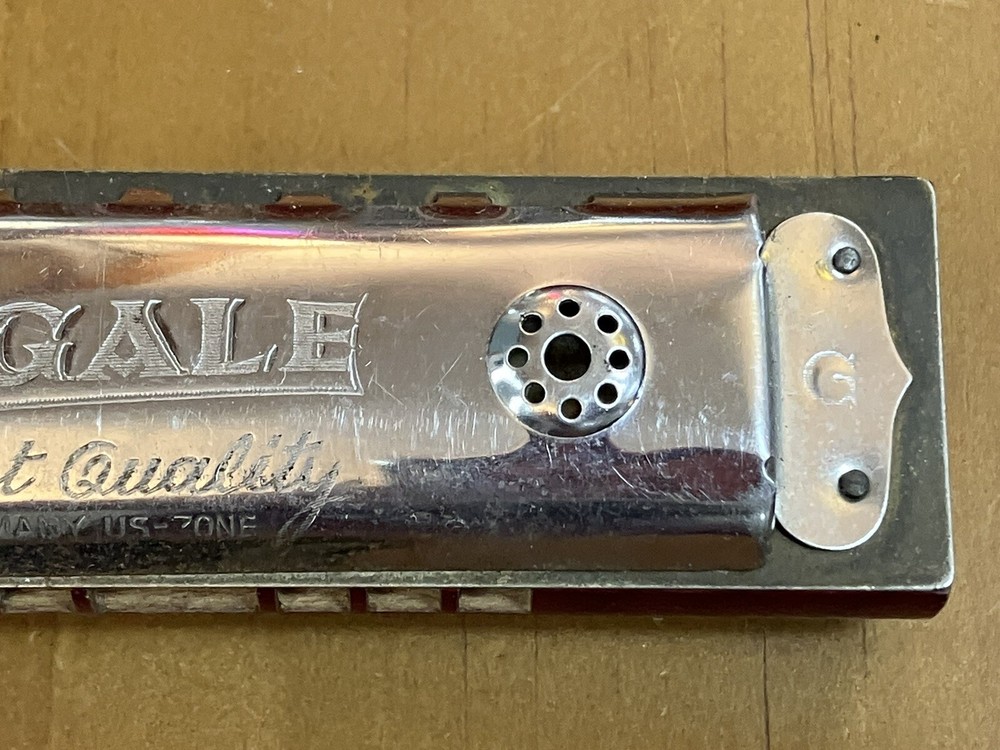 Nightingale Finest Quality Germany/US Harmonica Silver Tone