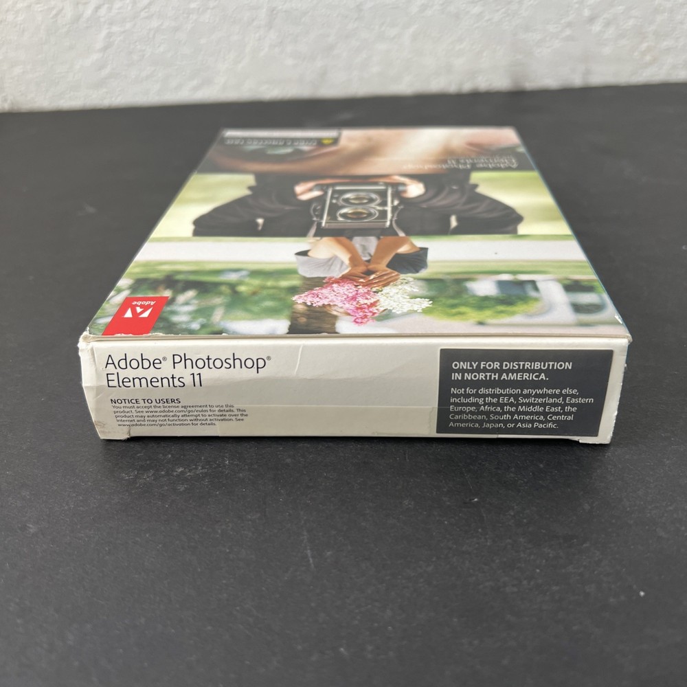 Photoshop Elements 11 For Windows & Mac OS 2012 Software w/ Serial DVD-Rom