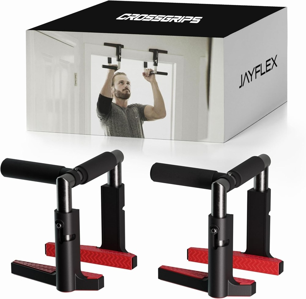 Jayflex CrossGrips Compact Pull Up Bar - Pull Up Bar Door Frame for Work from...