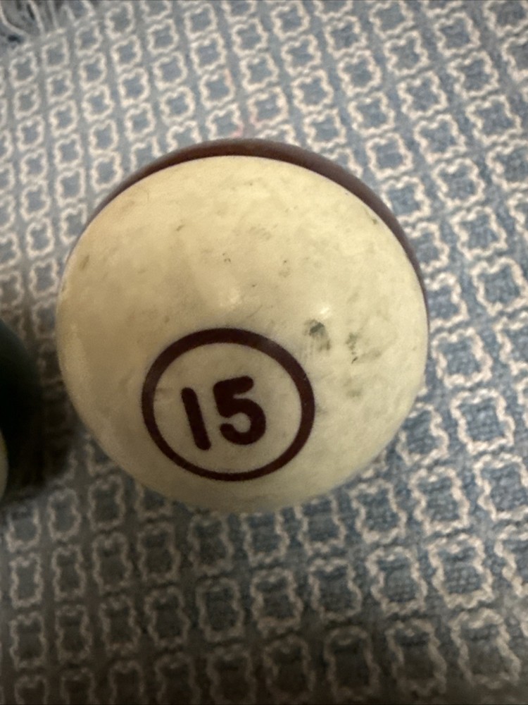 Vintage Billiards 2.1” Pool Balls Single Ring