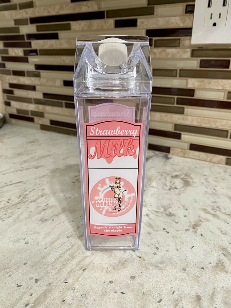 02 Zero Two Milk Carton Water Bottle