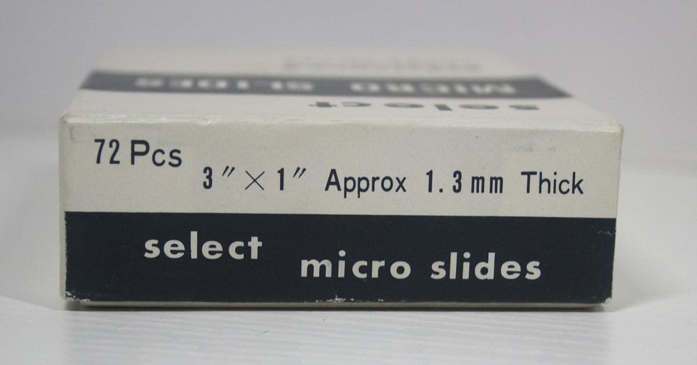 Select Micro Branded Microscope Slides Partial Box Vintage