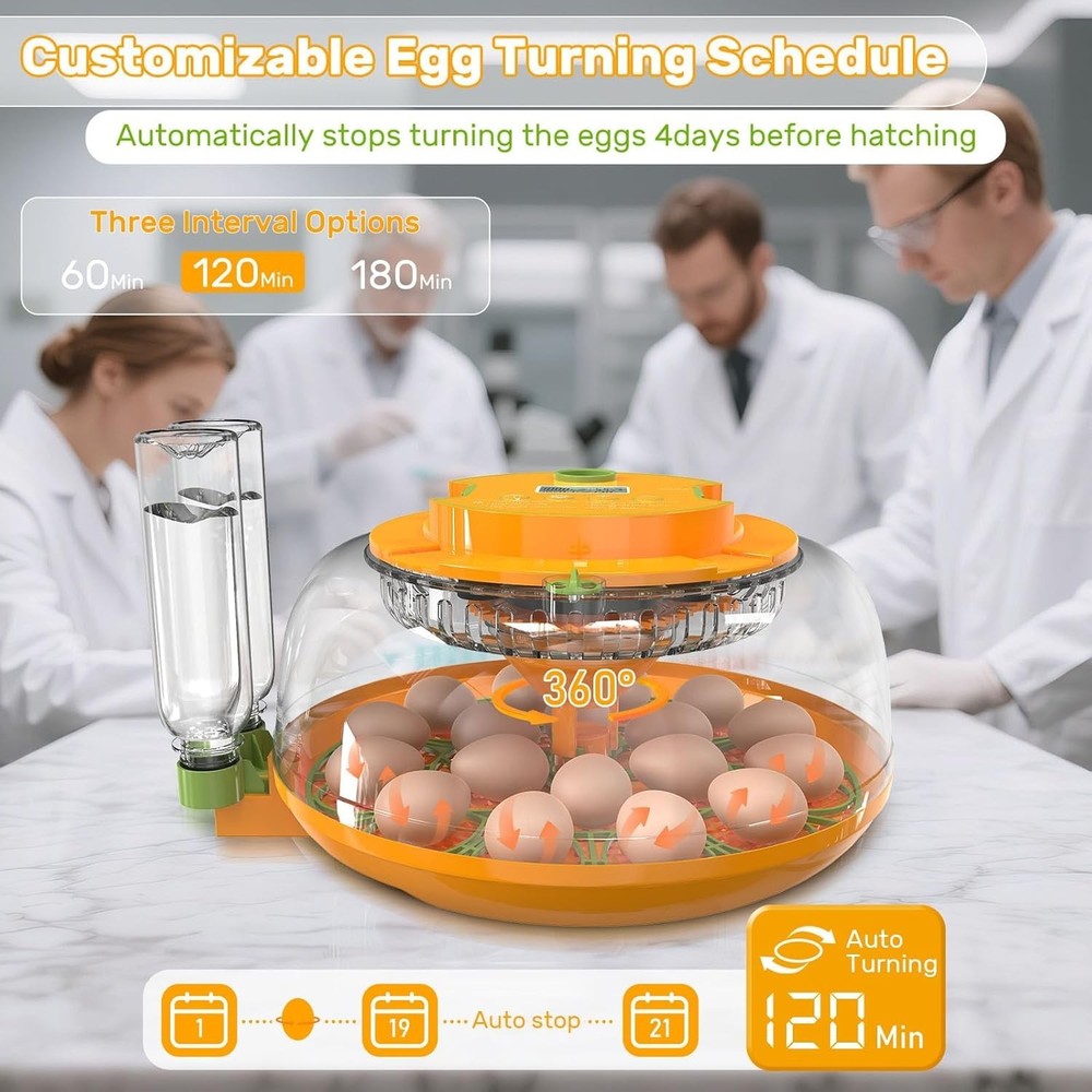 18 Egg Incubators for Hatching Eggs, Egg Incubator Incubator with Automatic Turn