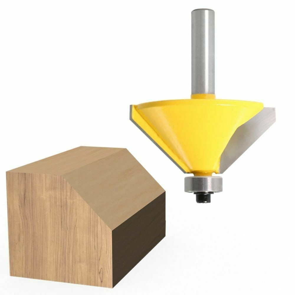 End Mill Edging Router Bits Carbide Tipped Chamfer & Bevel Cutting Tools