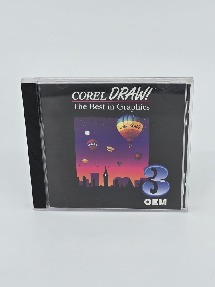 Corel DRAW 3 OEM CD-ROM + Manual