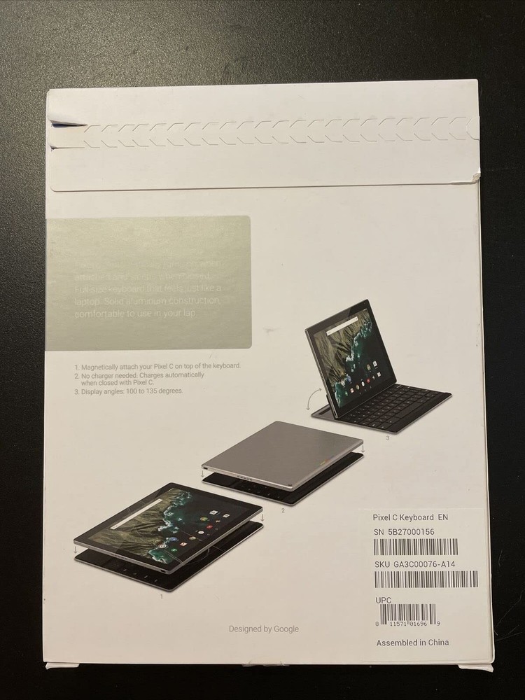 Google Pixel C Keyboard - QWERTY EN GA3C00076-A14 Bluetooth Wireless Keyboard