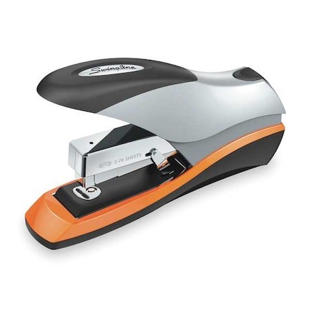 Swingline S7087875 Flat Clinch Stapler,70 Sheet,Blk/Silver