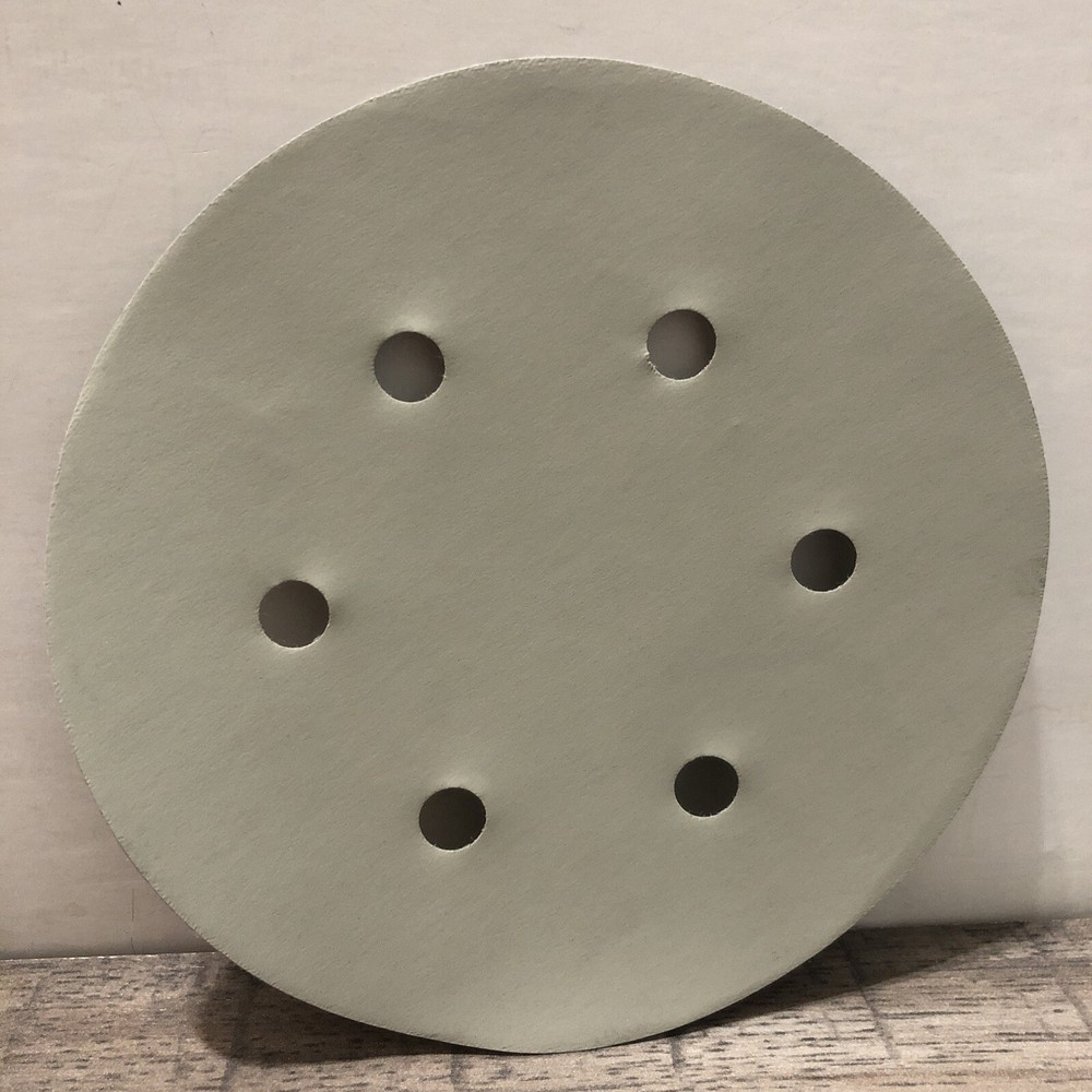 25 Pack 7000 Grit 6 Inch 6-Hole Sanding Discs Hook & Loop Backing