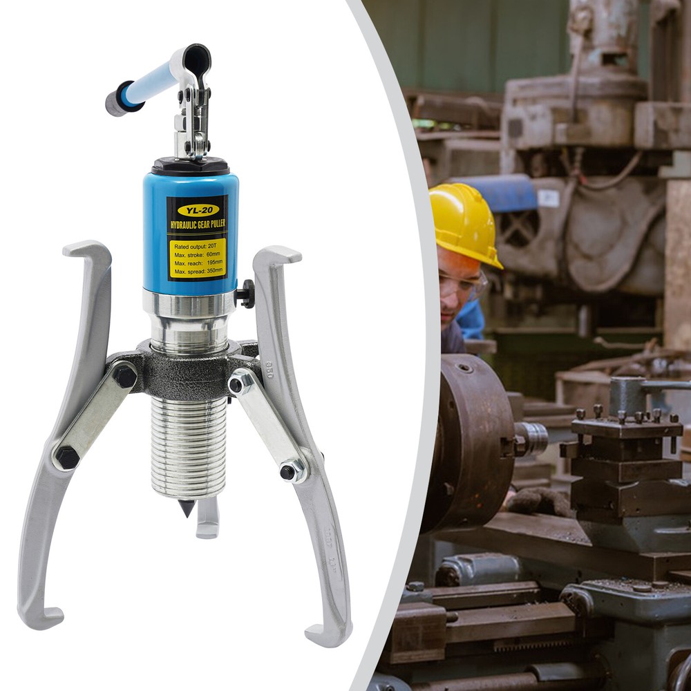 20 Ton Hydraulic Gear Puller Adjustable 2-3 Jaws Wheel Bearing Pulling Separator