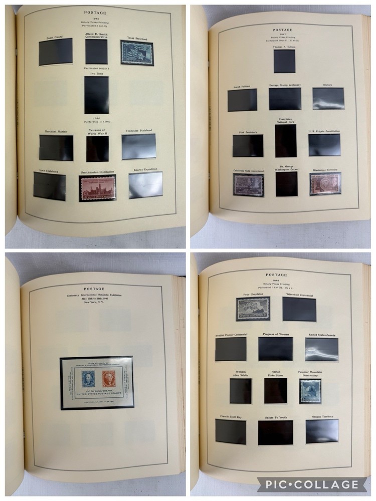 SCOTT National Postage Stamp Album 1846 - 1976 with over 150 stamps