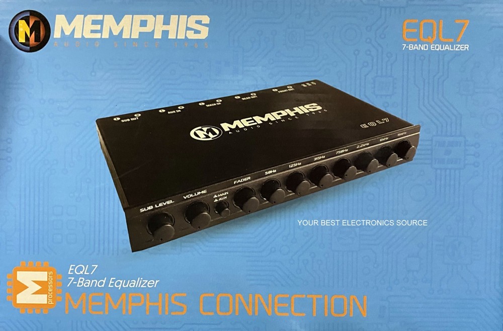 NEW Memphis Audio EQL7, 7-Band Parametric Equalizer