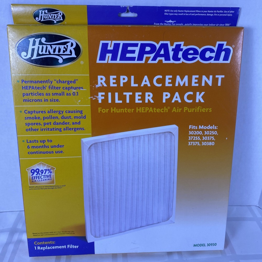 GENUINE Hunter HEPAtech Replacement Air Purifier Filter, Model 30930
