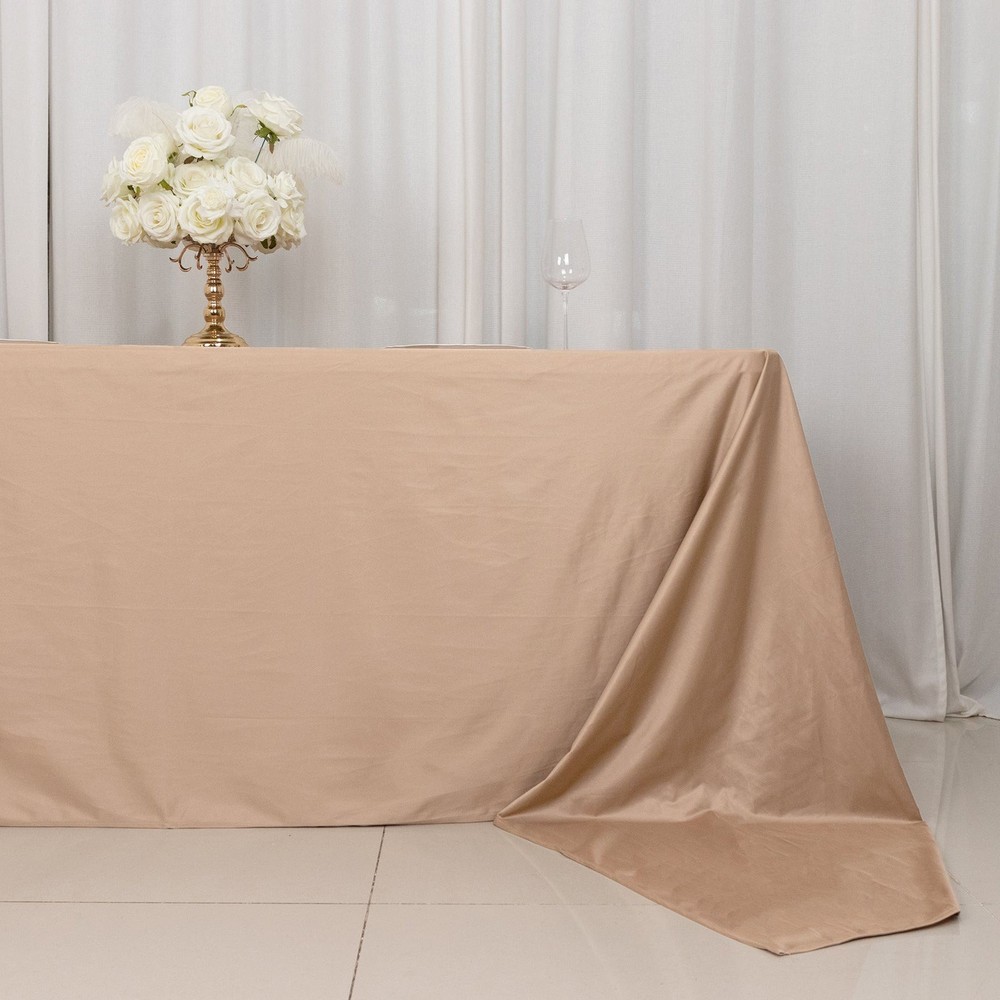 90" x 132"NUDE Scuba Polyester Rectangular TABLECLOTH Party Events Decorations