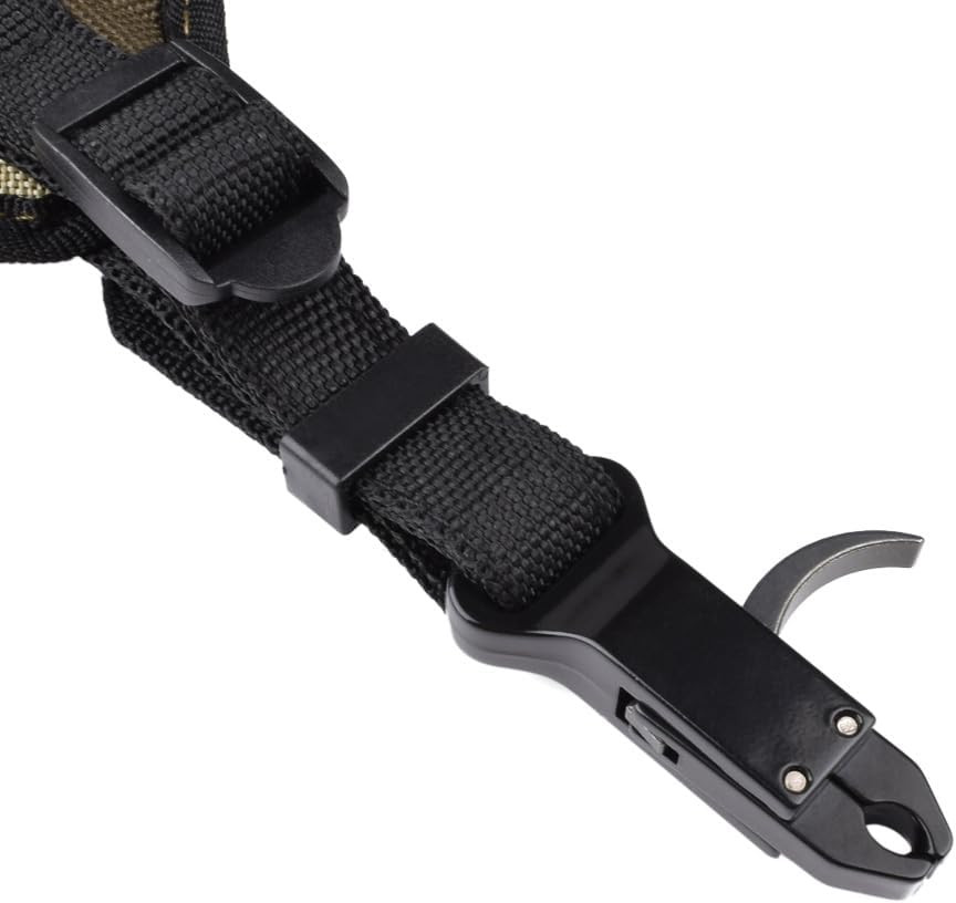 Compound Bow Release Adjustable Archery Camo Wrist Strap Trigger Caliper Left Ri
