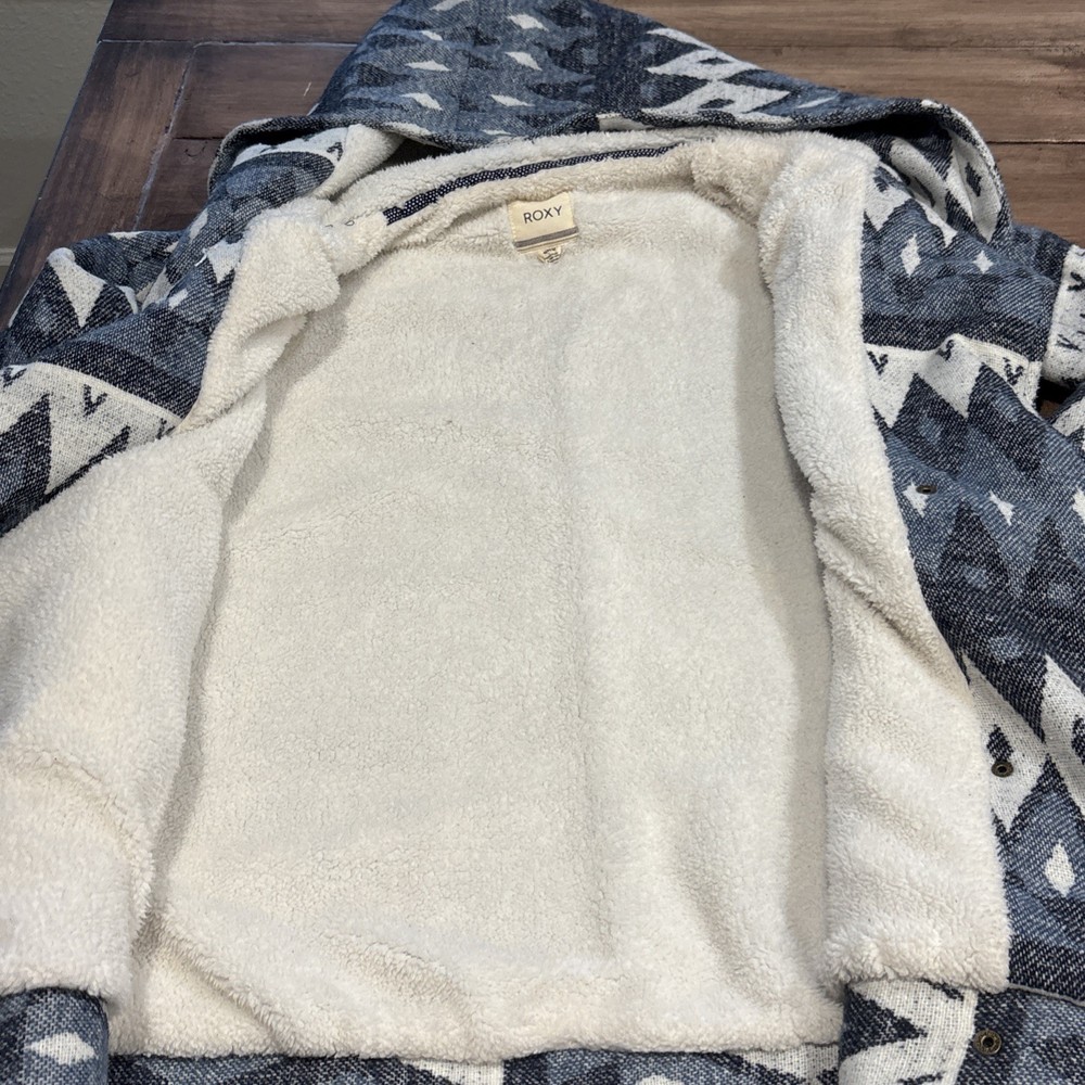 Roxy Day Dreamy Sherpa Lined Jacket Medium