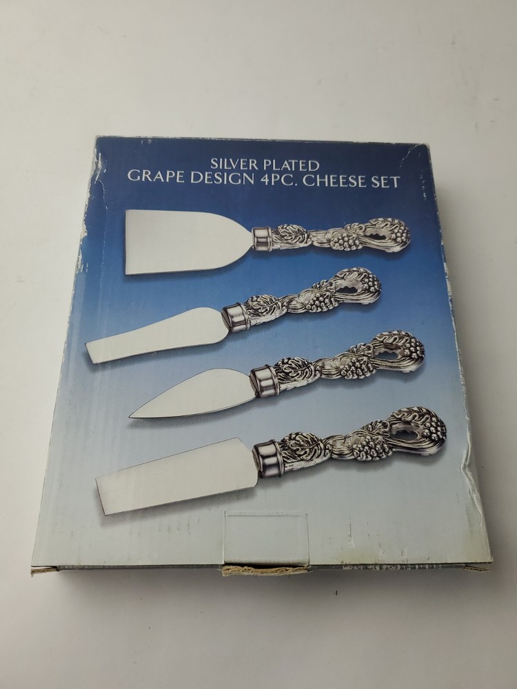 Silver Plated Grape & Grapevine Handle.FS