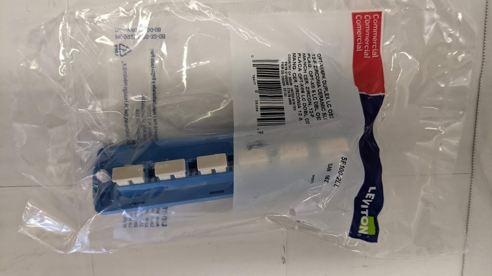 Leviton 5F100-2LL SDX Precision Molded Plate, Single-mode OS1/2, Single Unit