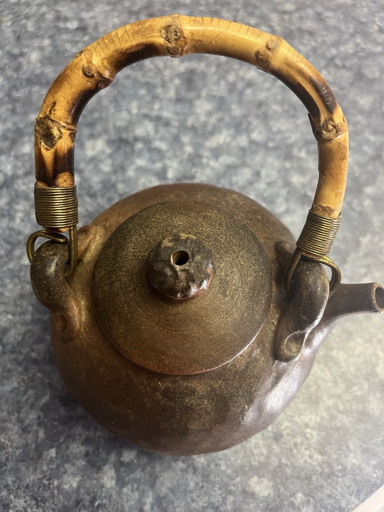 Earthenware Pottery Teapot Vintage