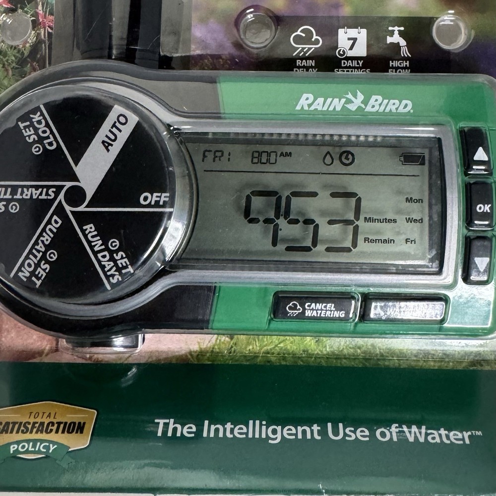 Rain Bird 1ZEHTMR 7-Day Setting Electronic Digital Hose End Timer, One Zone