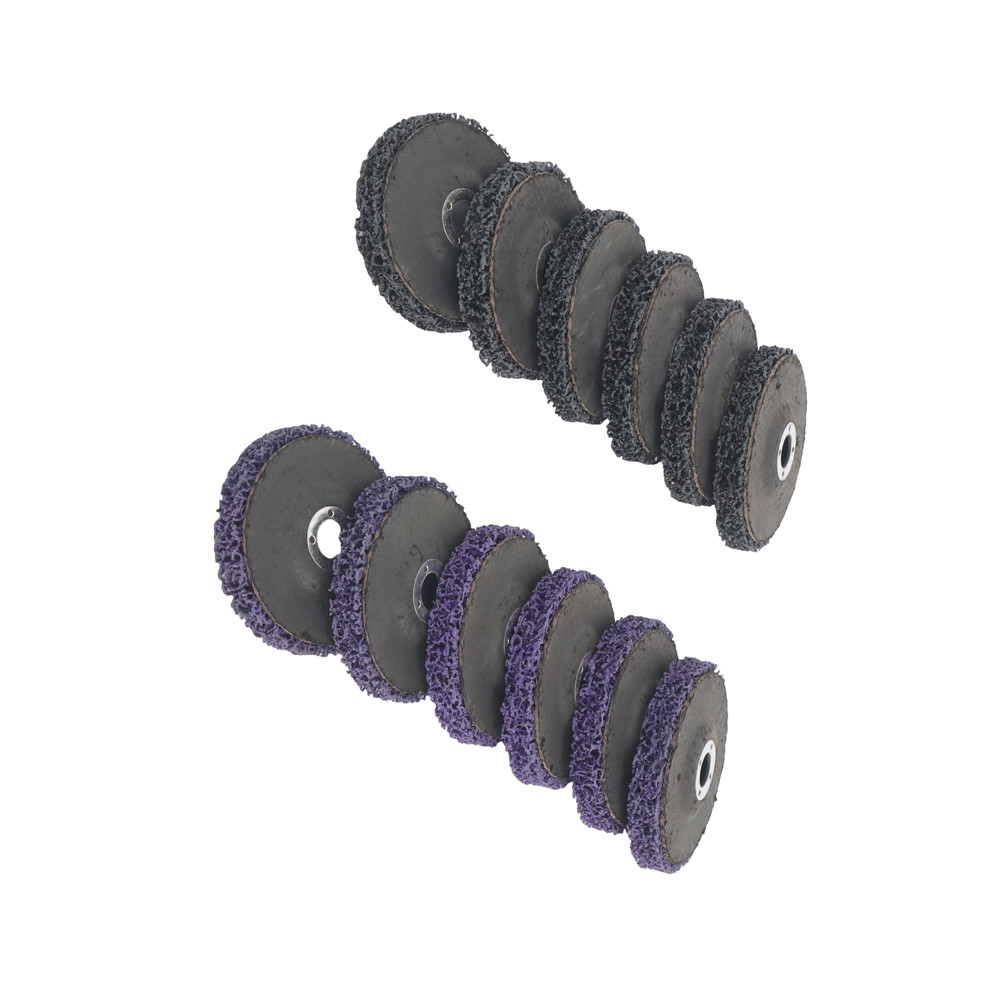 12Pack (6 Purple & 6 Black) 4" Paint Stripping Disc Set Efficient Rust Removal