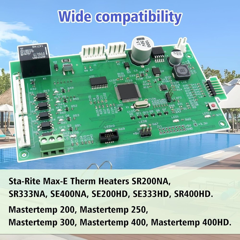 42002-0007S Control Board Kit Replacement for Pentair MasterTemp Sta-Rite Max A1