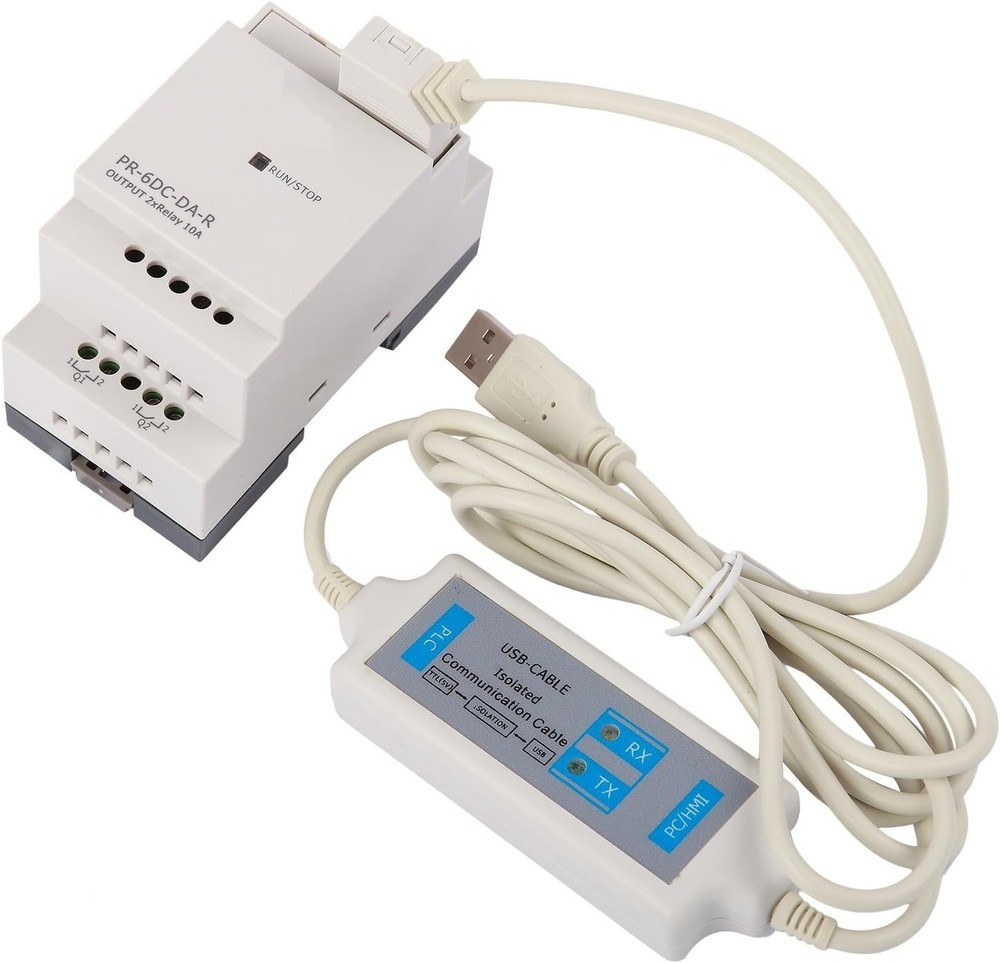 PLC Programmable Logic Controller & Software KIT 12V 24V 4 inputs, 2 Relay out