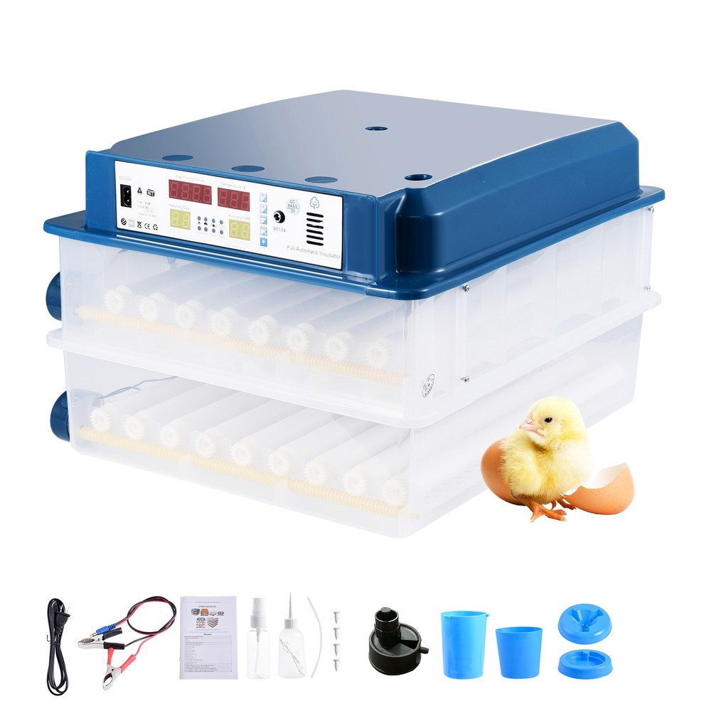 120 Eggs Incubator Temperature Control Automatic Digital Chicken Egg Hatcher New