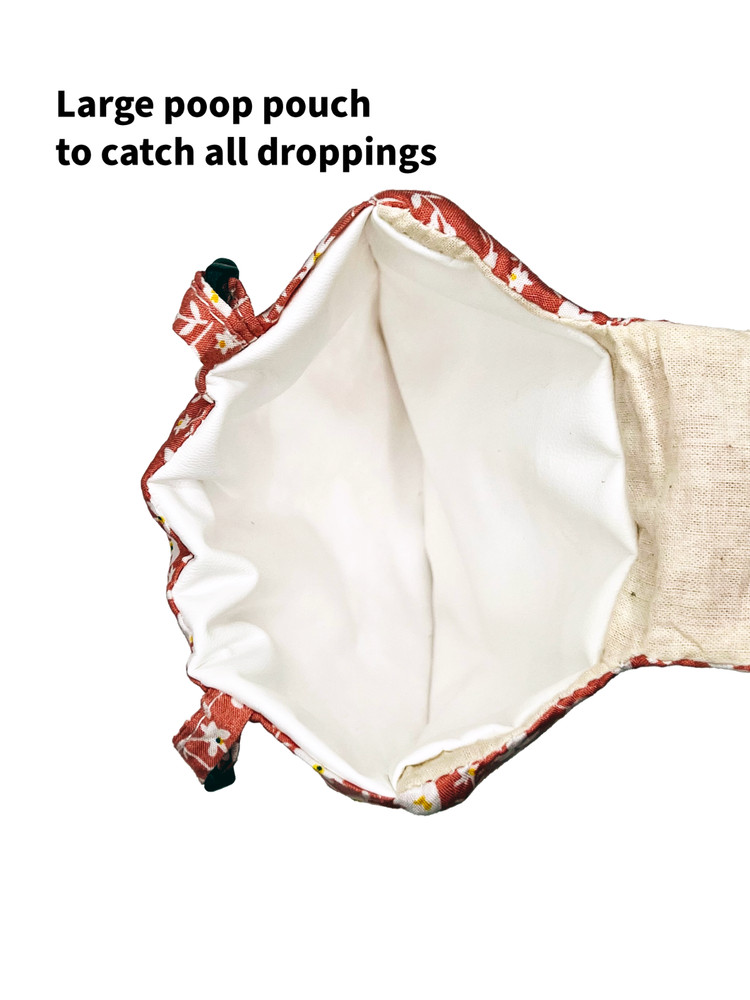 Chicken diaper for hens, rooster (Size Large) - reusable, adjustable, waterproof