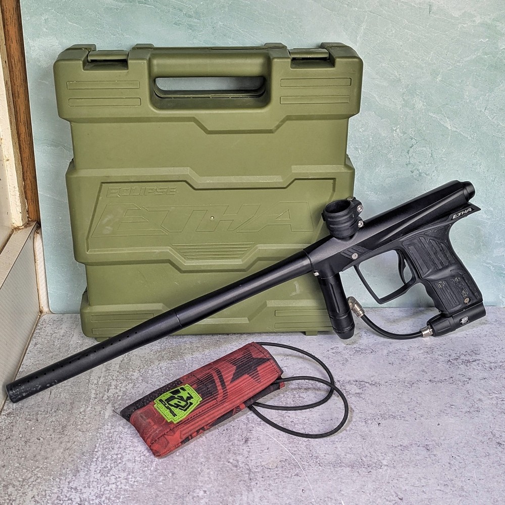 Planet Eclipse Etha One Paintball Gun Marker + Case, Black